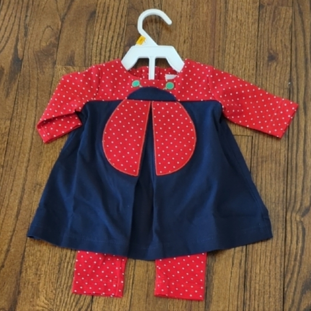 Florence Eiseman Red and Blue Kids Matching Set
